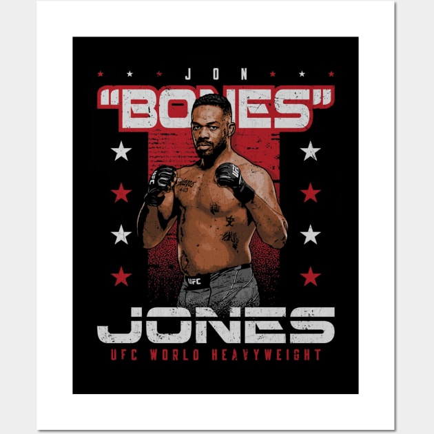 Jon Jones Bones Fighter Name Wall Art by ganisfarhan